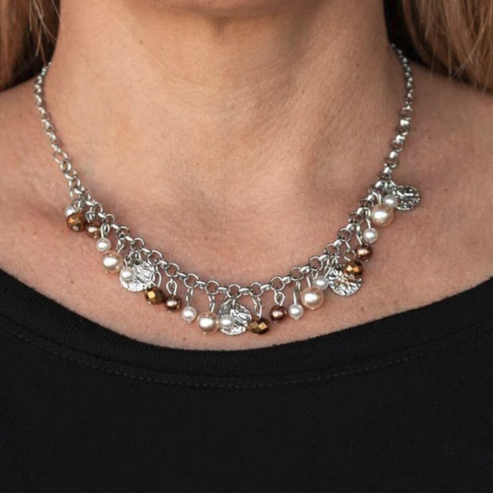 Paparazzi Jewelry Accessories - Coastal Cache - Multi Necklace - Vintage